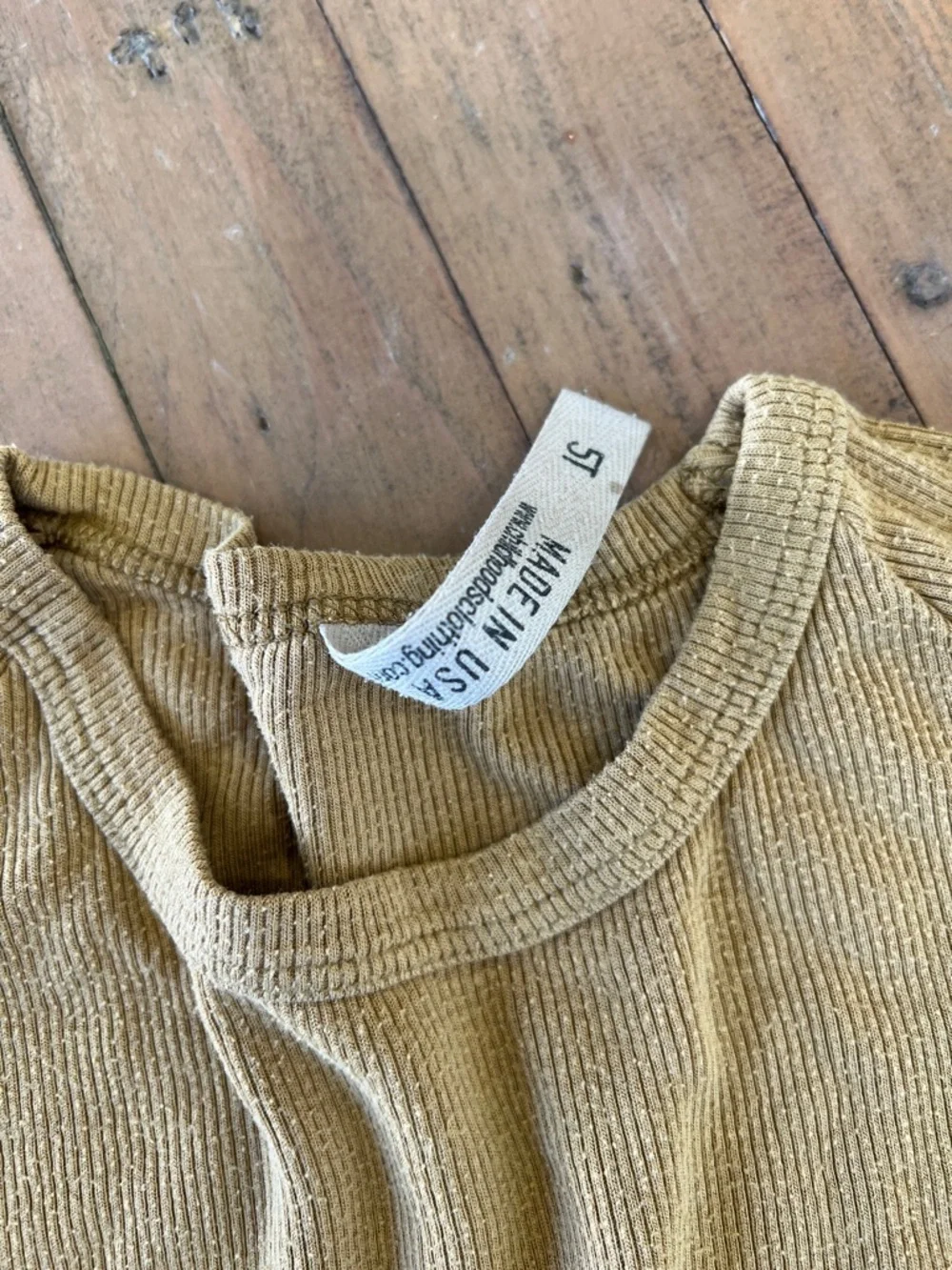 Childhoods clothing mustard ribbed pants and long sleeve top set 5T